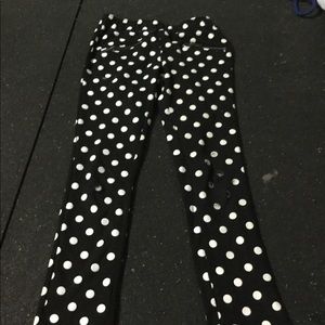 Polka dot jeggings